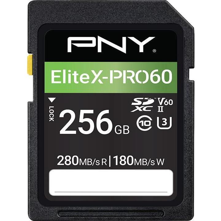 Thumbnail - PNY Elite X-Pro 60 (256 GB, microSDXC, U3, UHS-II), Speicherkarte, Schwarz