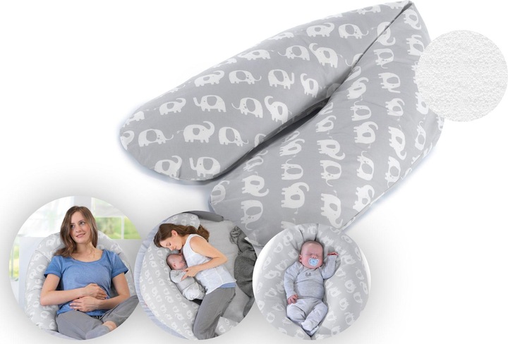 Produktbild Theraline Stillkissen "Das Komfort" mit Microperlenfüllung inkl. Bezug 180 cm (34 cm)