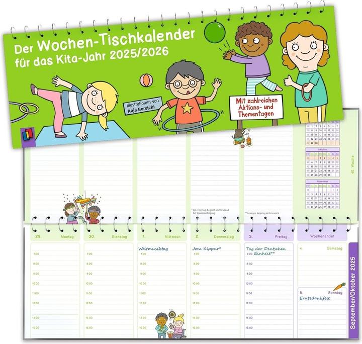 Produktbild Der Wochen-Tischkalender für das Kita-Jahr 2025/2026 (Kein Einband, Deutsch)