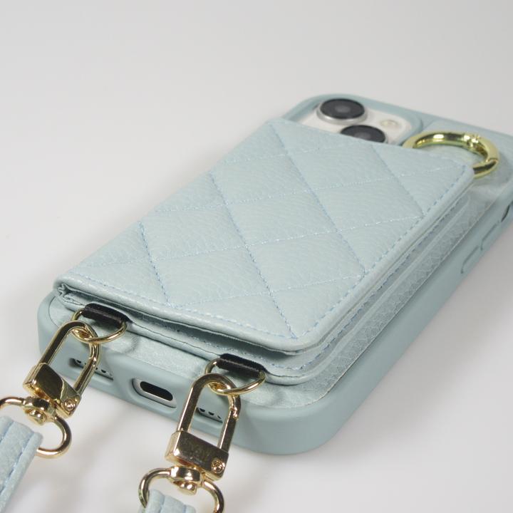 Actual product image PhoneLook Hülle Gepolstertes Leder mit Spiegel und Kartenfach grosse abnehmbare Riemen (Apple iPhone 15)