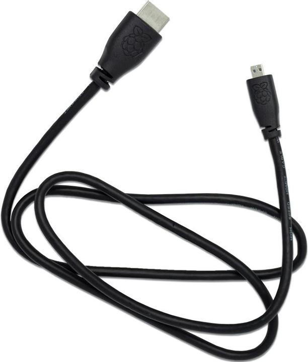 Produktbild Raspberry Pi Official cable Micro-HDMI to HDMI Black, 1m