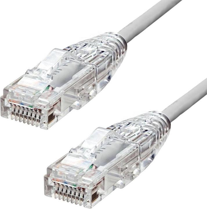 Image du produit ProXtend Slim CAT6A UTP Ethernet Cable Grey 12.5m (UTP, CAT6a, 12.50 m)