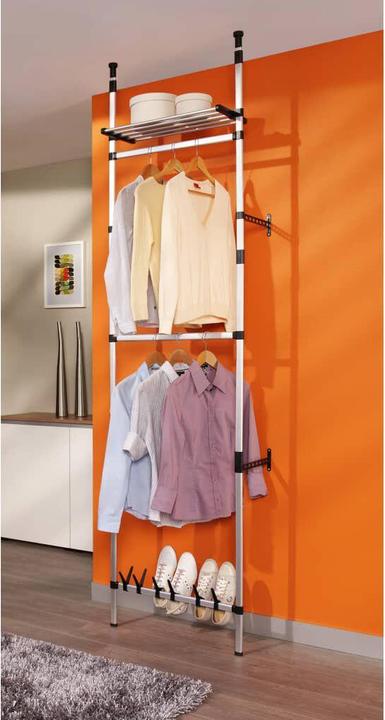 Image du produit vidaXL Teleskopgarderobensystem