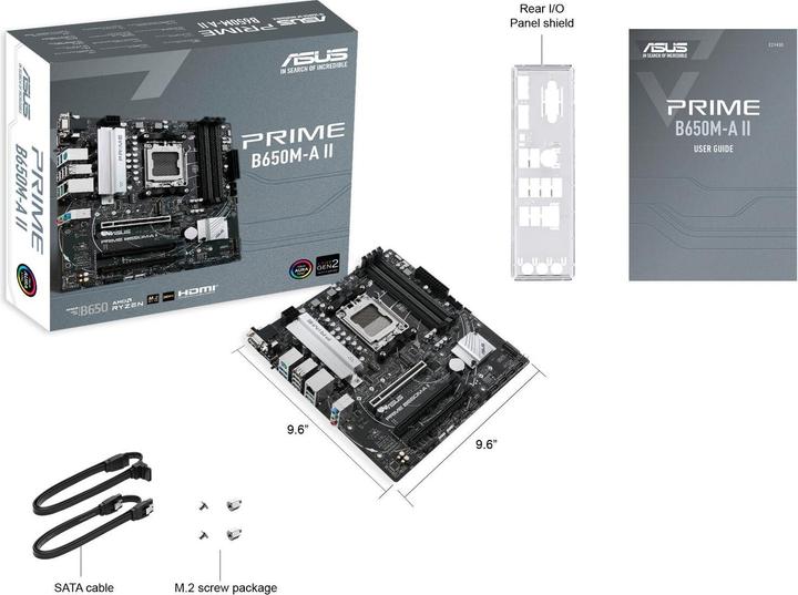 Produktbild ASUS PRIME B650M-A II (AM5, AMD B650, mATX)