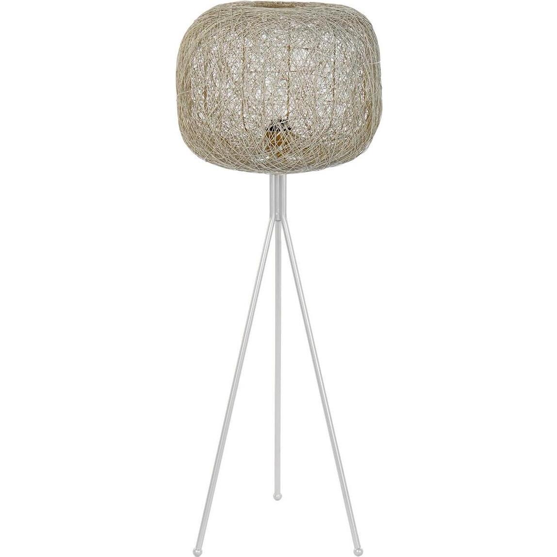 DKD Home Decor, Lampada a stelo, Floor Lamp White 50 W 220 V 41 x 41 x 109 cm