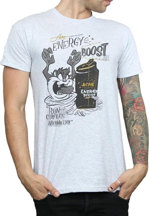 Actual product image Looney Tunes Mens Taz Energy Boost T-Shirt (3XL)