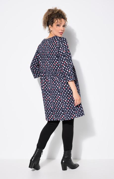 Produktbild Ulla Popken Longshirt, Punkte, A-Linie, Rundhals, 3/4-Arm (56)