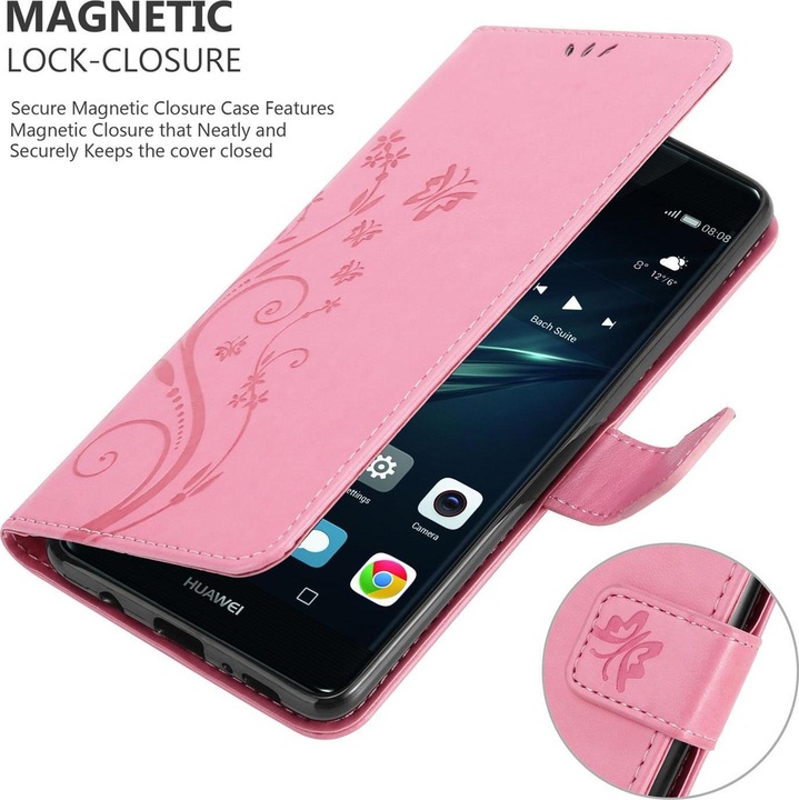 Produktbild Cadorabo Flower Book Cover (Huawei P9)