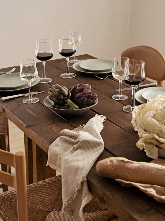 Actual product image Broste Copenhagen NORDIC MARSH crockery set for lunch for two 6 pcs (6 Piece)
