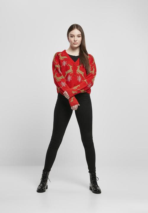 Produktbild Urban Classics Ladies Short Oversized Christmas Cardigan (S)