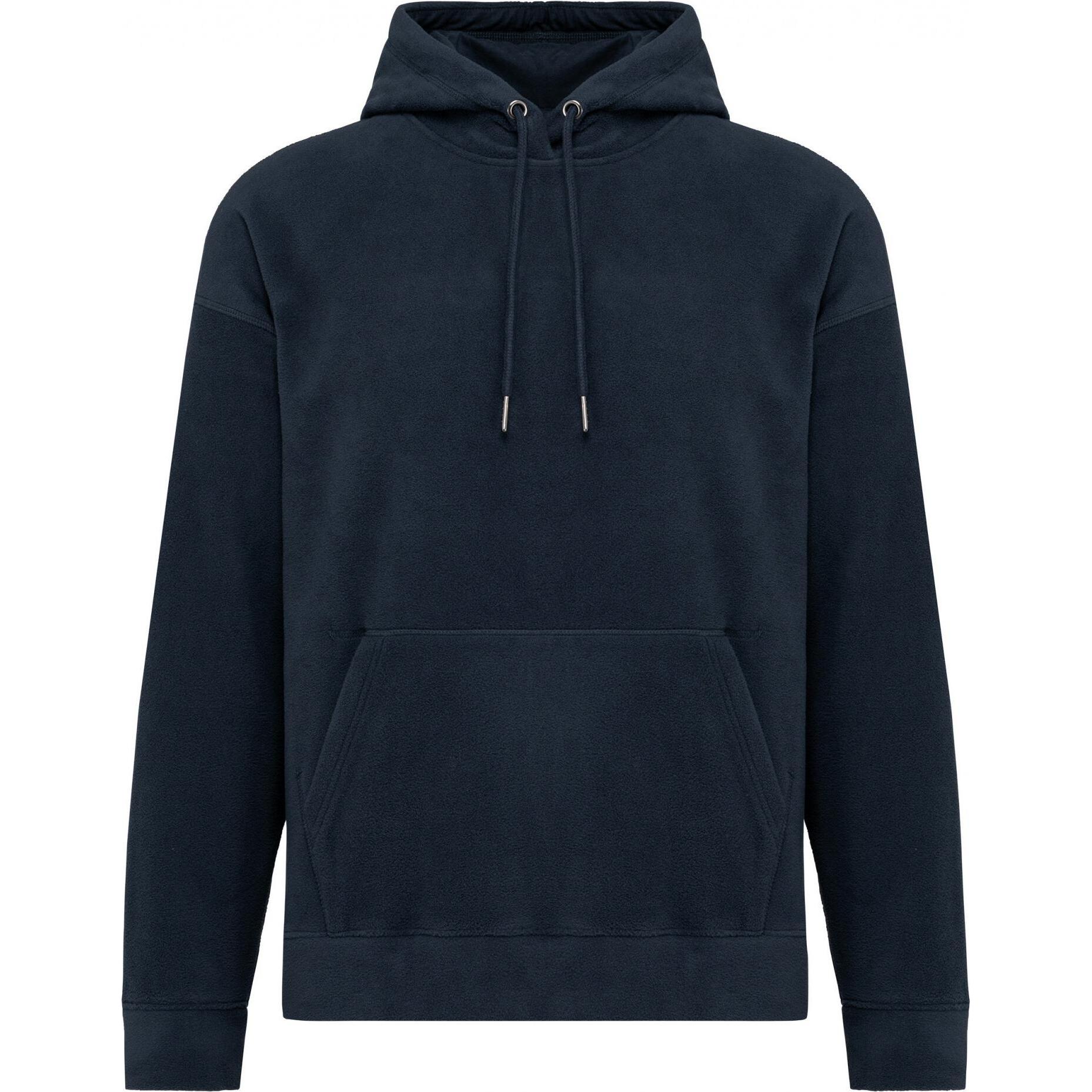 Kariban, Herren, Pullover, Oversize-Hoodie aus recyceltem Mikrofleece, Blau, (3XL)