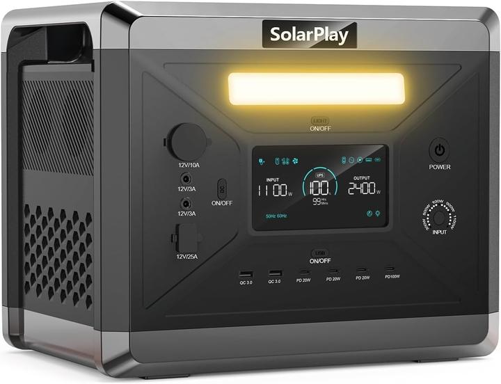 Immagine prodotto Cellplay Tragbare Powerstation 2400W mit UPS und Schnellladung (2160 Wh)