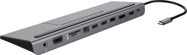 Actual product image Deltaco USB-C docking station VGA/DP/H (USB-C, 11 Ports)