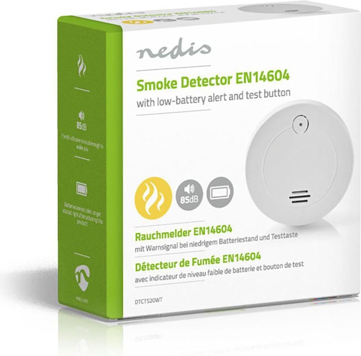 Image du produit Nedis EN14604 Alarme de fumée - Blanc
