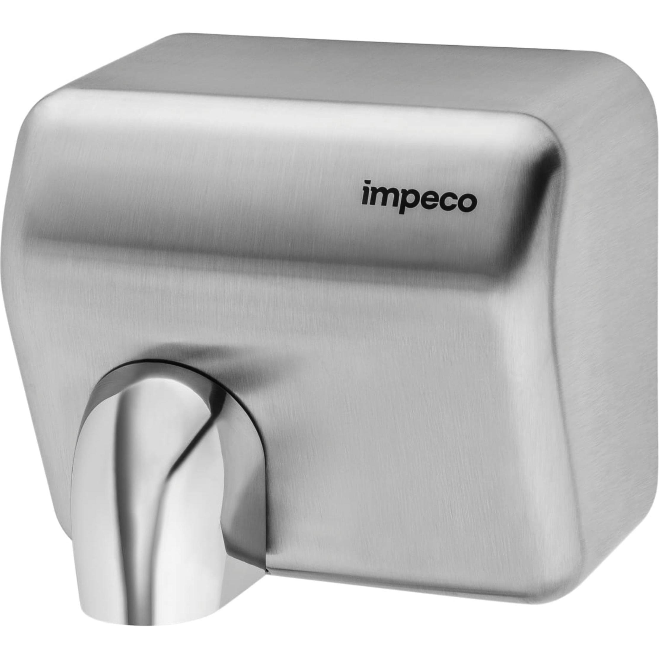 Impeco Sensor Händetrockner Turboblast Edelstahl matt 2500 W Drehdüse 360°, zur Wandmontage geeigne, Händetrockner, Grau