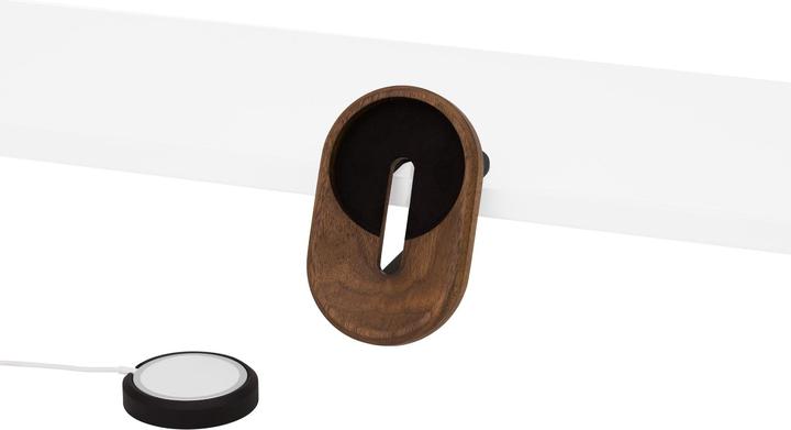 Image du produit Oakywood MagSafe iPhone Desk Shelf Mount - Multifunktionale iPhone-Halterung - am Regal montiert - Walnuss -