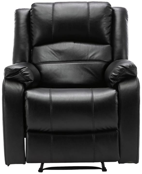 Actual product image Swisshandel24 Sessel Kerpen mit Massagefunktion Echtleder, schwarz
