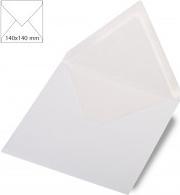 Image du produit Rayher Enveloppe carrée, met., FSC Mix Credit, blanc w (140 x 140 mm, 5x)