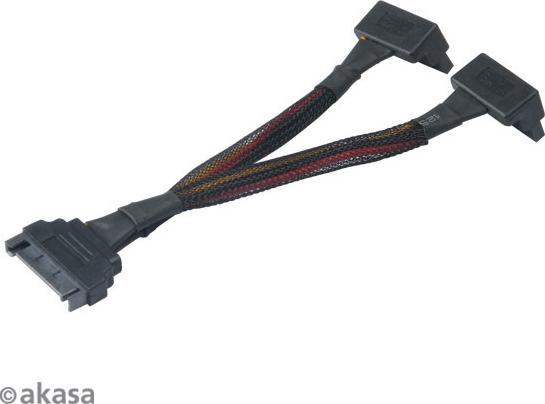 Productafbeelding Akasa AK-CBPW15-15BK interne voedingskabel (15 cm, SATA)