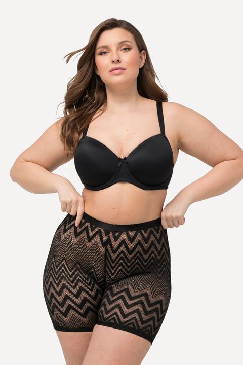 Produktbild Ulla Popken Strumpf-Radler, Zackenmuster, Oberschenkel-Schutz