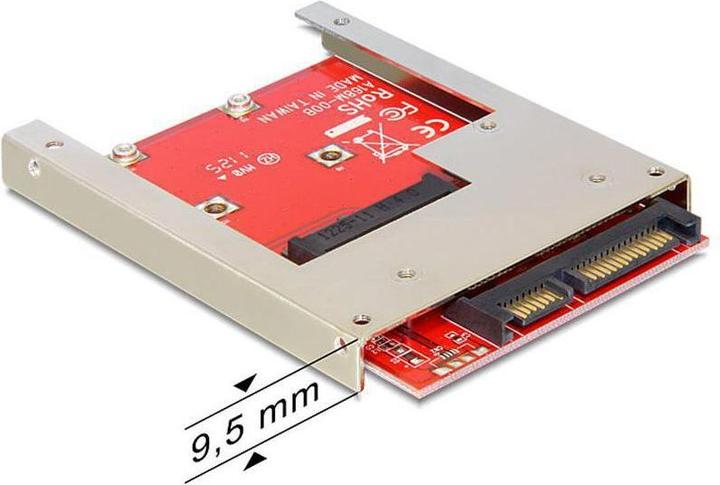 Image du produit Delock Adaptateur mSATA vers SATA, incl. 2.5" (en anglais)
