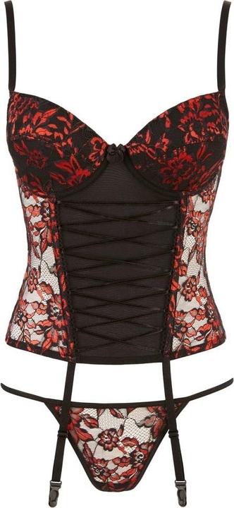 Produktbild Cottelli Collection Strapscorsage mit String (L)