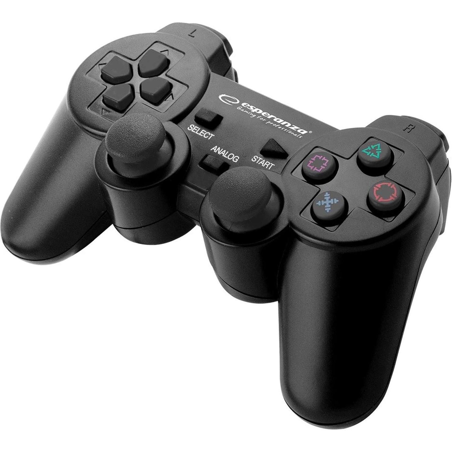 Esperanza EGG107K (PS3, PC), Gaming Controller, Schwarz