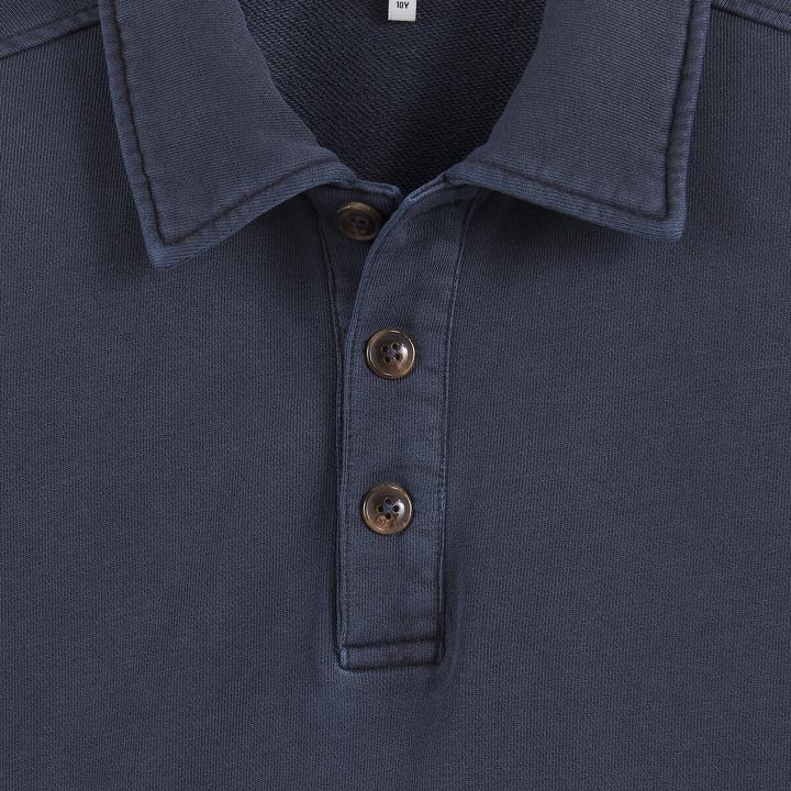 Produktbild La Redoute Collections Sweatshirt mit Polokragen aus Molton (116)