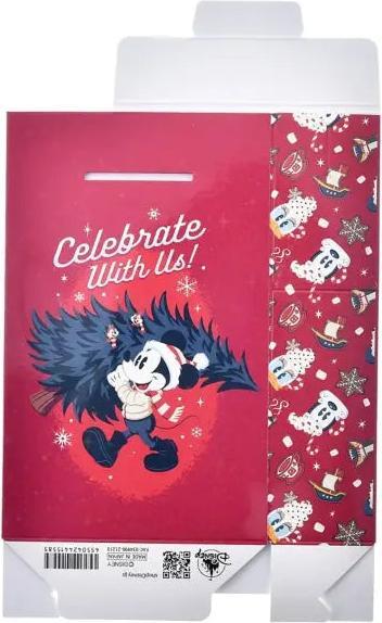 Image du produit Disney Mickey & Minnie Sac cadeau type boîte (XS) Noël