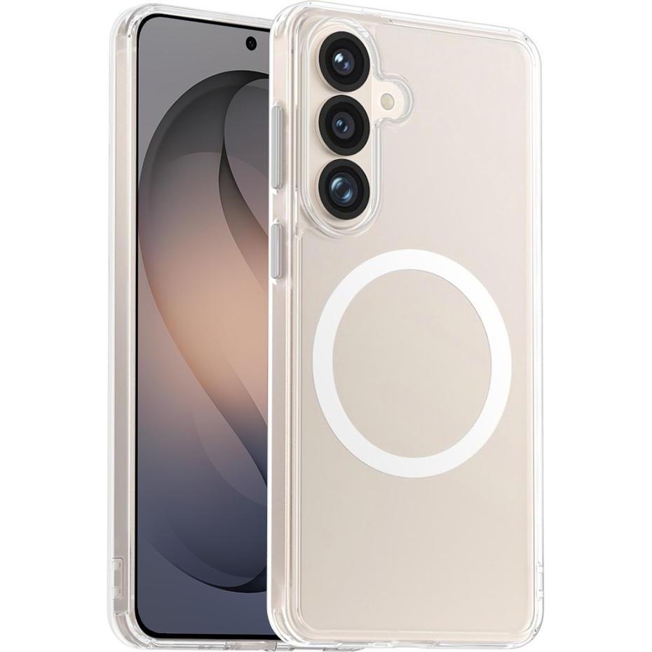 BlueO - Crystal+ Anti-Drop Series MagSafe - Samsung Galaxy S26 - Clear (Samsung Galaxy S26), Cover smartphone, Trasparente