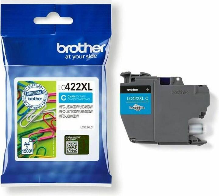 Productafbeelding Brother LC422XLC HY inktcartridge voor BH19M/B Compatibel met MFC-J5340DW MFC-J5740DW MFC-J6540DW MF (C)