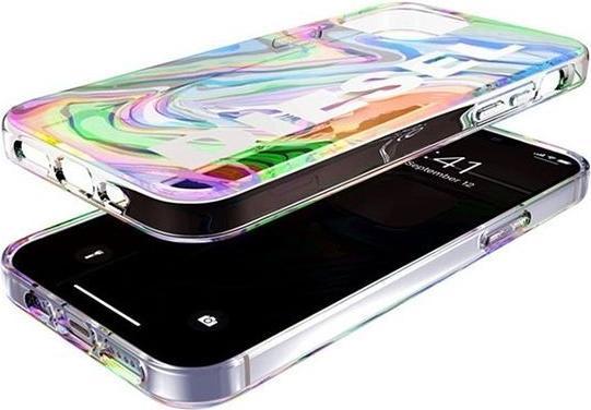 Produktbild Diesel Clear Case Digital Holographic AOP iPhone 12/12 Pro holograficzny-biały/holographic-white 443 (Apple iPhone 12)
