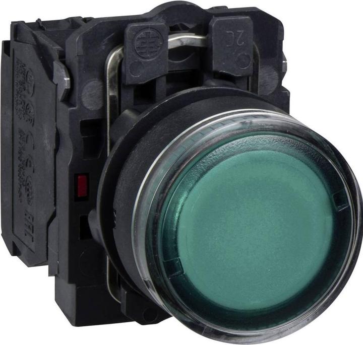 Actual product image Schneider Electric Illuminated pushbutton, green, flat, 1S+1Ö, XB5AW3365