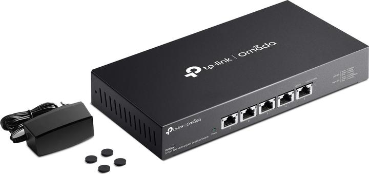 Image du produit TP-Link OMADA 5-PORT 10G MULTI-GIGABIT DESKTOP SWITCH PORT : 5X 10G RJ45 (5 Ports)