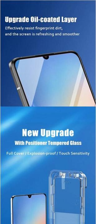 Actual product image Protectorking 2x Blickschutz 9H Panzerglas Anti-Spy Montagehilfe (2 pcs., Samsung Galaxy S22+)