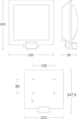 Produktbild Steinel Sensorlampe L 20 S (2000 lm, E27, IP44)