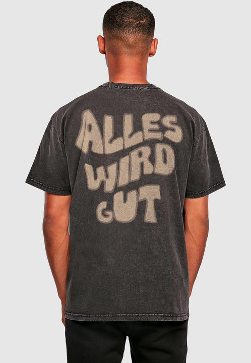 Produktbild Merchcode Alles Wird Gut Acid Washed Oversized Tee - 176411 (M)