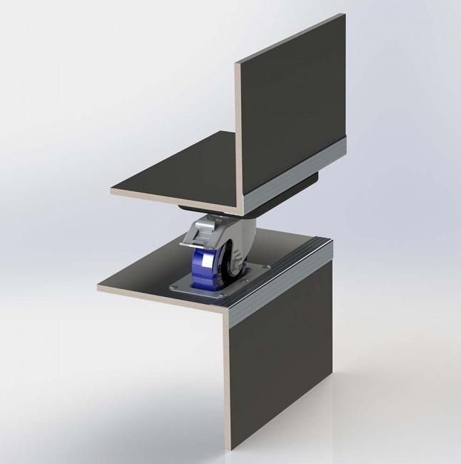 Produktbild Adam Hall 38081 Stapel-Einbauschale gekröpft