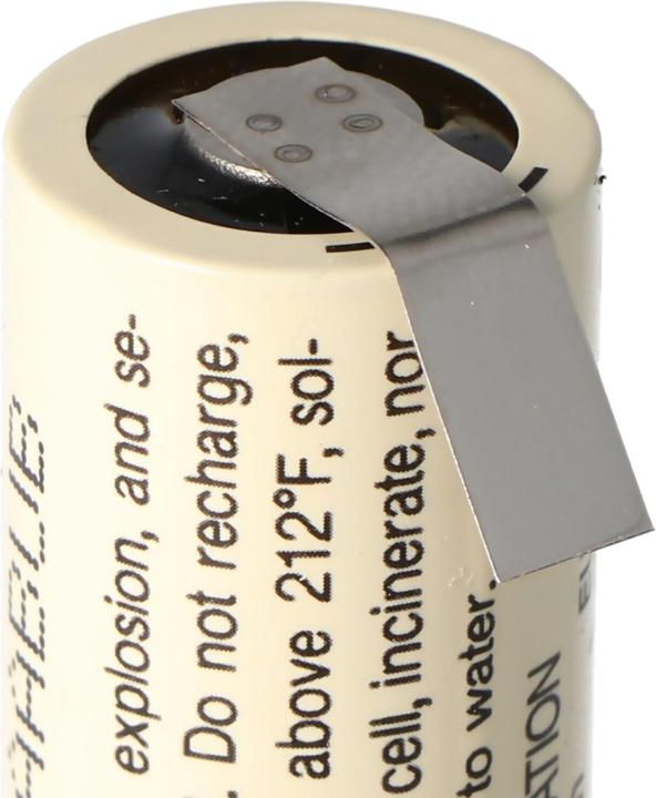 Actual product image FDK Batterie CR17335 SE Size 2/3A mit Lötfahne U-Form (1 pcs., A23, 1800 mAh)