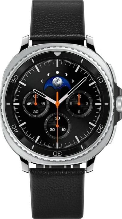 Image du produit Spigen - Enzo - Samsung Galaxy Watch8 40mm/Watch8 44mm/Watch8 Classic, Genuine Goat Leather - Black (20 mm, 22 mm, Cuir naturel, Cuir véritable, Cuir véritable)