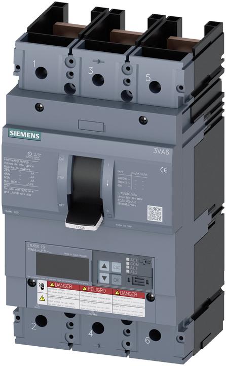 Immagine prodotto Siemens Interruttore 400A 3p 160-400A/In 3VA6440-5JP31-2AA0