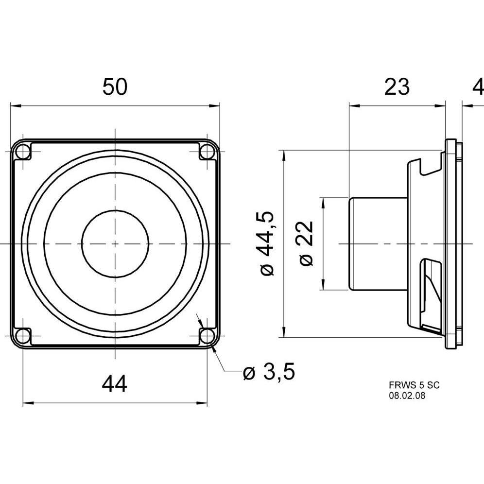 Thumbnail - Visaton Breitbandlautsprecher FRWS 5 SC, Lautsprecher Bauteile, Schwarz