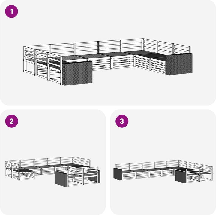 Produktbild vidaXL Outdoor-Sofa