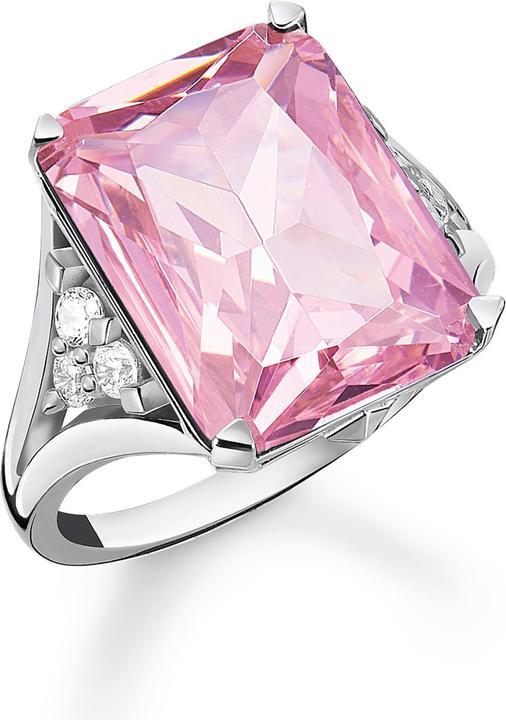 Immagine prodotto Thomas Sabo Anello con pietre bianche e rosa Argento (60, 925 Argento)