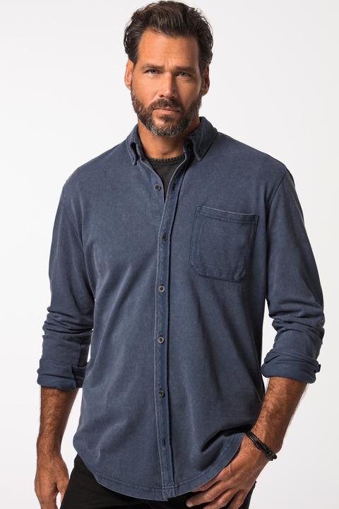 Immagine prodotto JP1880 Hemd, Langarm, Piqué, Vintage-Look, Buttondown-Kragen, Modern Fit (6XL)