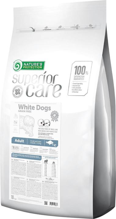 Natures Protection Gamtos apsauga GAMTOS APSAUGA APSAUGINIAI PYRAGAI 10 kg AUKŠTESNĖ PRIEŽIŪRA Baltas ŠUO BALTA ŽUVIS S (Adult, 1 Stk., 10000 g)