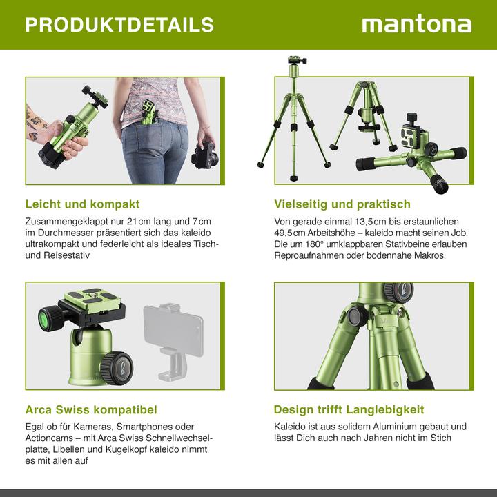 Image du produit mantona kaleido mini vert citron métallisé (Métal)