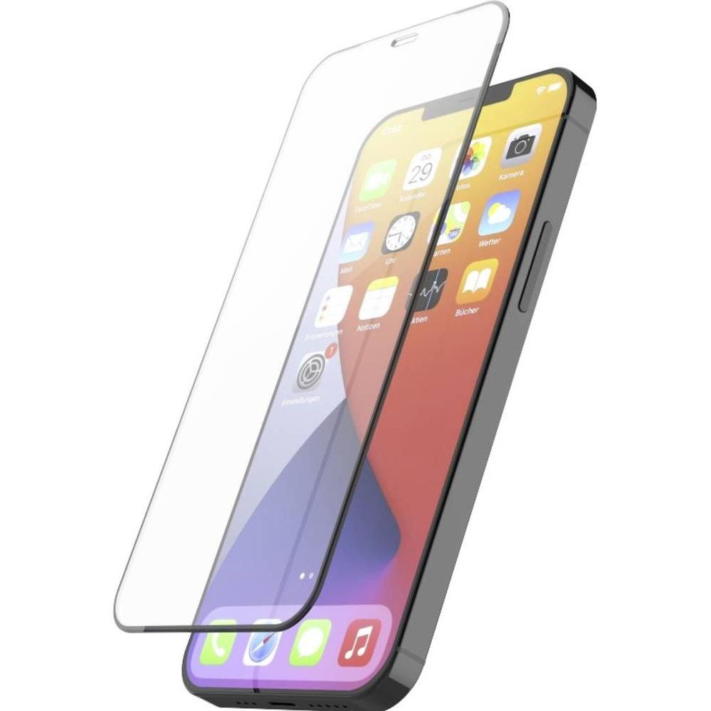 Hama Prime Line Bildschirmschutz für Handy (1 Stück, Apple iPhone 12, Realme 12 Pro+), Smartphone Schutzfolie, Schwarz, ...