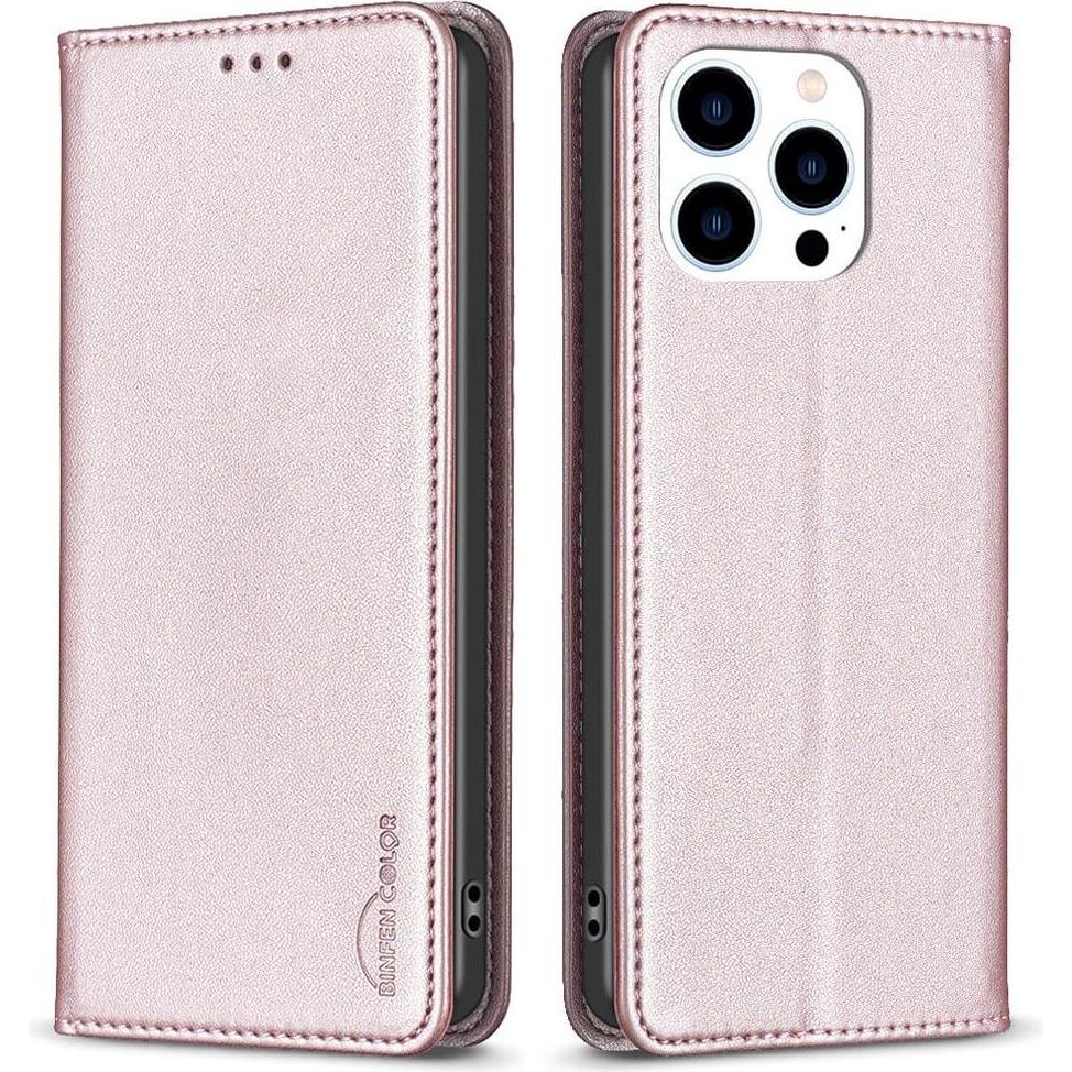 Thumbnail - Binfen Color iPhone 16 Pro - BINFEN Flip Case Etui (Apple iPhone 16 Pro), Smartphone Hülle, Rosa