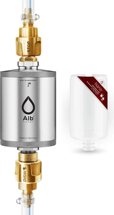 Actual product image Alb filter TRAVEL Nano Trinkwasserfilter - Keimsperre für den Festeinbau Edelstahl